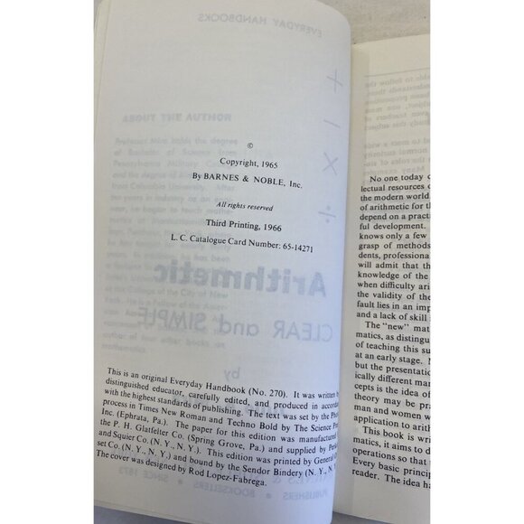 Arithmetic Clear & Simple Julia Mira 1966 PB Math Basics School Study Ed - Picture 9 of 10